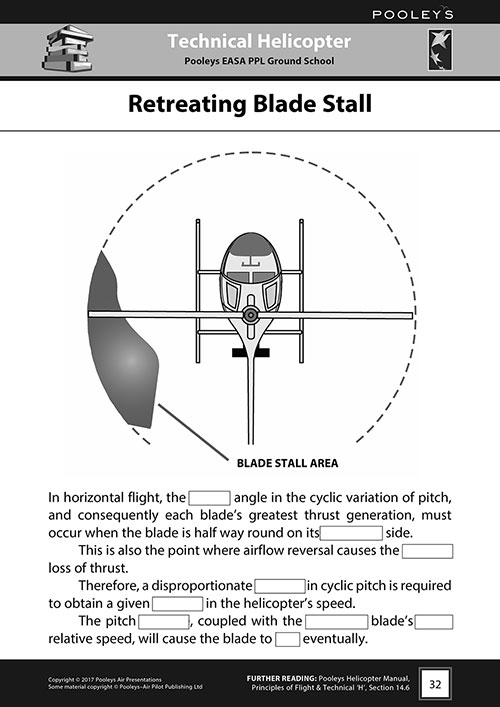 Pooleys Air Presentations – Technical Helicopter Student Pilot's Work Book (b/w, no text)Image Id:131827