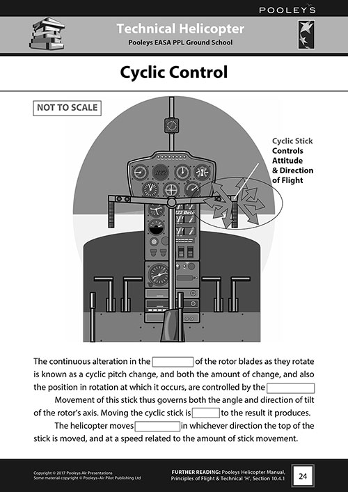 Pooleys Air Presentations – Technical Helicopter Student Pilot's Work Book (b/w, no text)Image Id:131828