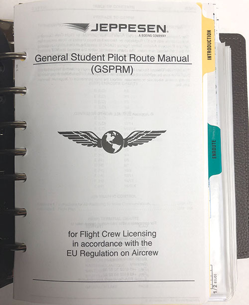 Image 1 of Jeppesen EASA-FCL General Student Pilot Route Manual GSPRM