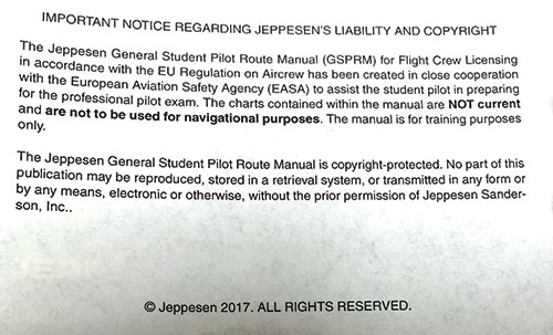 Jeppesen EASA-FCL General Student Pilot Route Manual GSPRMImage Id:133440