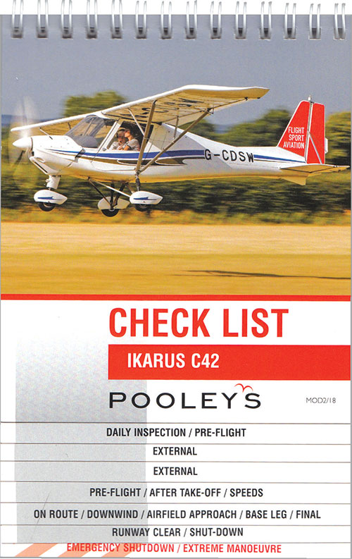 Ikarus C42 Checklist