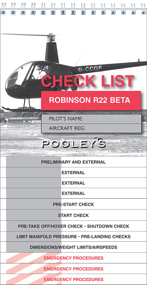 Robinson R22 Beta Checklist