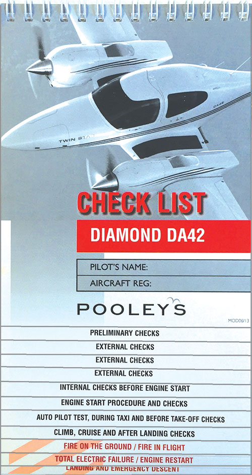 Image 0 of Diamond DA42 Checklist