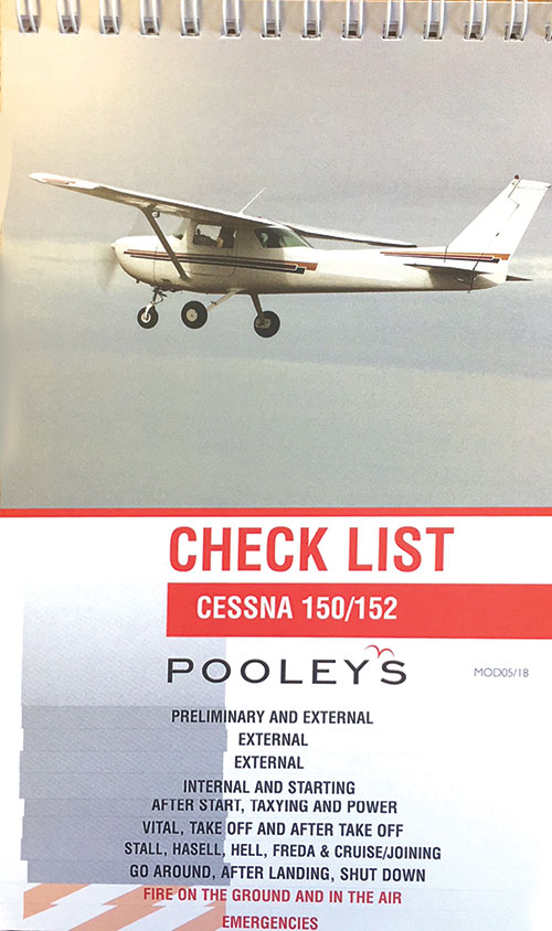 Cessna 150 & 152 Checklist - Pooleys