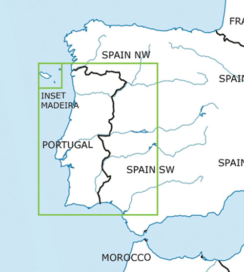 Image 1 of 2025 Portugal VFR Charts 1:500 000 - Rogersdata