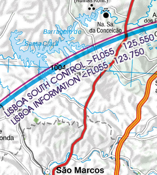 Image 16 of 2025 Portugal VFR Charts 1:500 000 - Rogersdata