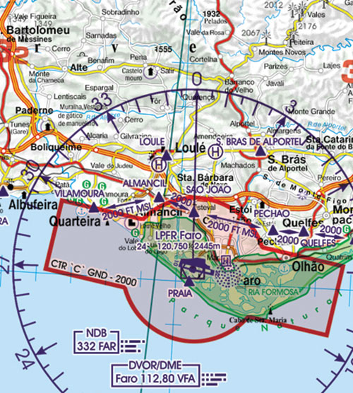 Image 15 of 2025 Portugal VFR Charts 1:500 000 - Rogersdata