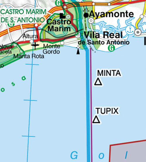 Image 9 of 2025 Portugal VFR Charts 1:500 000 - Rogersdata