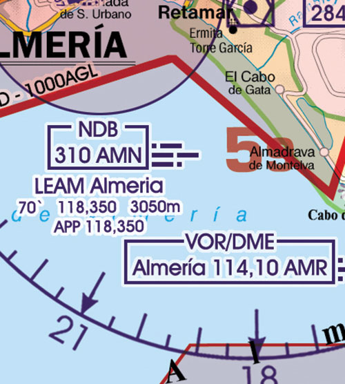 Image 11 of 2025 Spain VFR Charts 1:500 000 - Rogersdata ICH563/ICH564/ICH566/ICH576