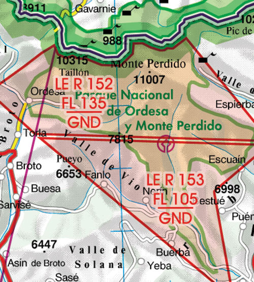 Image 17 of 2025 Spain VFR Charts 1:500 000 - Rogersdata ICH563/ICH564/ICH566/ICH576