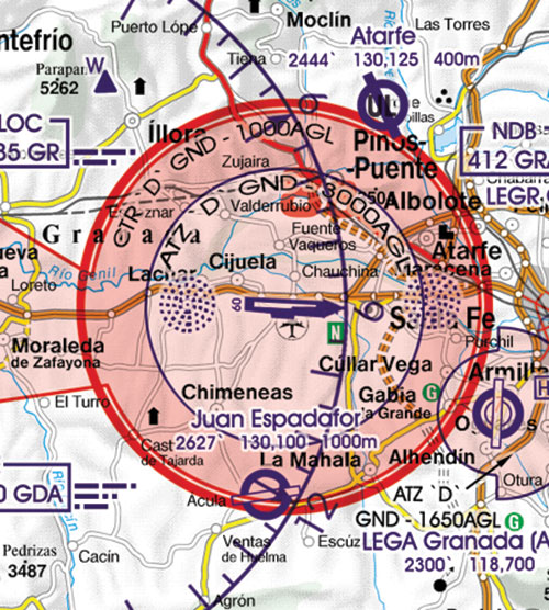 2022 Spain VFR Charts 1:500 000 - RogersdataImage Id:136848