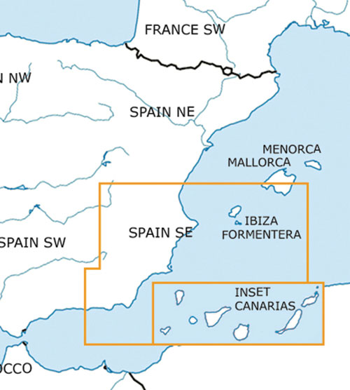 Image 8 of 2025 Spain VFR Charts 1:500 000 - Rogersdata ICH563/ICH564/ICH566/ICH576