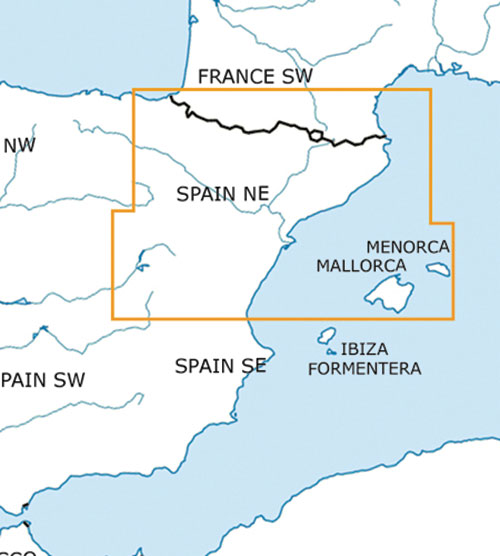 Image 7 of 2025 Spain VFR Charts 1:500 000 - Rogersdata ICH563/ICH564/ICH566/ICH576