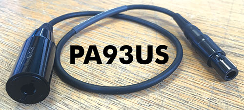 PA93US – U174 (female) to 6-pin LEMO (male), Headset Adaptor