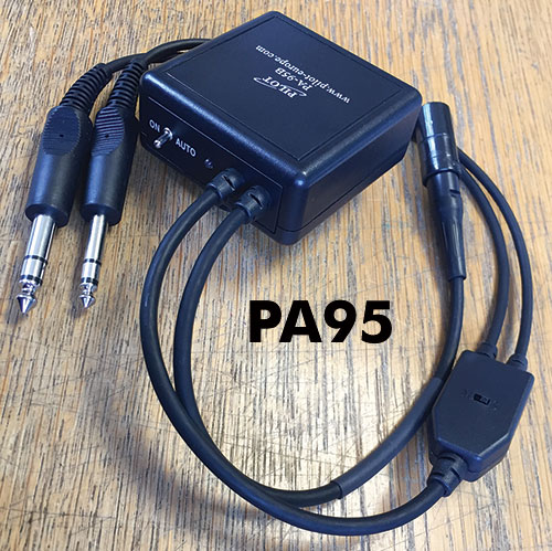 Power Supply Cable - 6 pin lemo socket to GA twin plugs - PA95