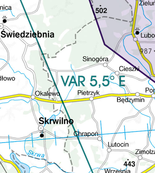 2023 Poland North VFR Chart 1:500 000 - RogersdataImage Id:138412