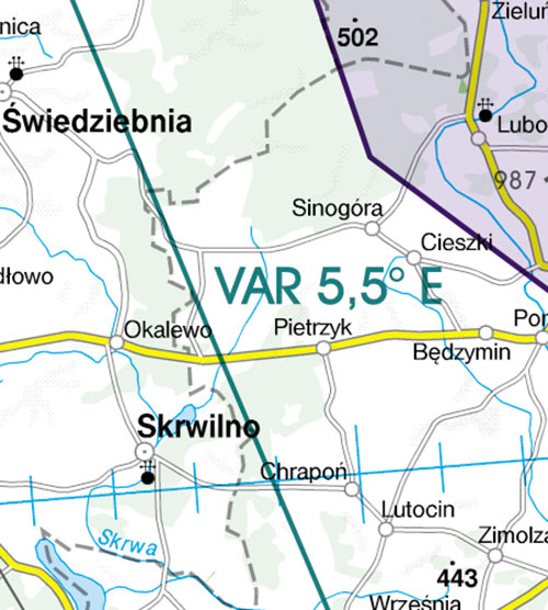 Image 11 of 2025 Poland South West VFR Chart 1:500 000 - Rogersdata