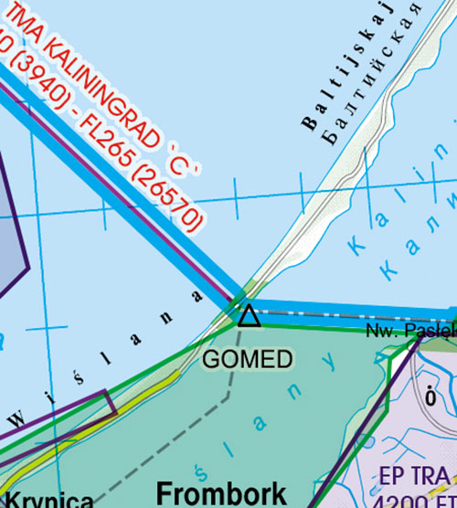 Image 8 of 2025 Poland South East VFR Chart 1:500 000 - Rogersdata