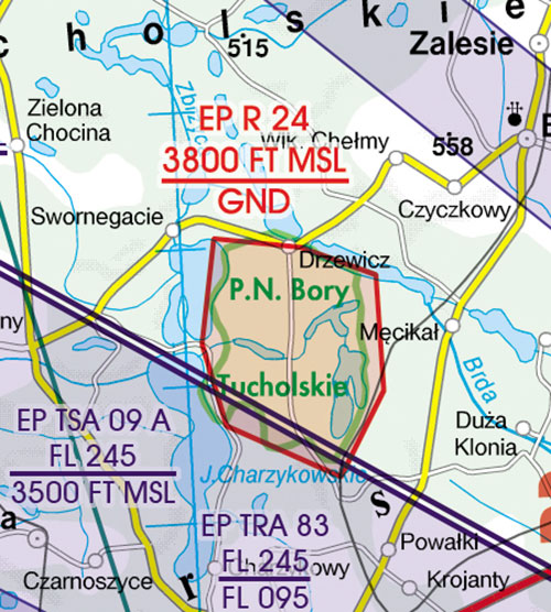 2023 Poland South West VFR Chart 1:500 000 - RogersdataImage Id:138418