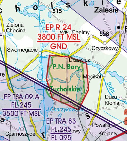 Image 9 of 2025 Poland South West VFR Chart 1:500 000 - Rogersdata