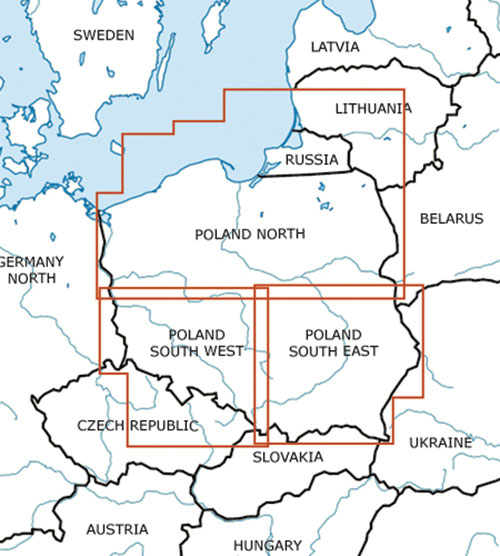 Image 1 of 2025 Poland South West VFR Chart 1:500 000 - Rogersdata