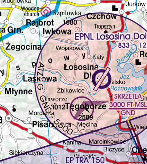 Image 7 of 2025 Poland South West VFR Chart 1:500 000 - Rogersdata