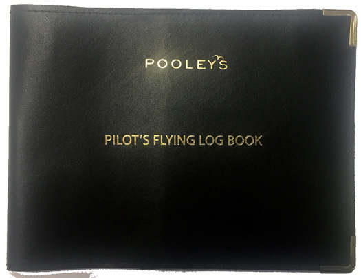 Image 0 of Pooleys PPL Leather Log Book Cover - Black