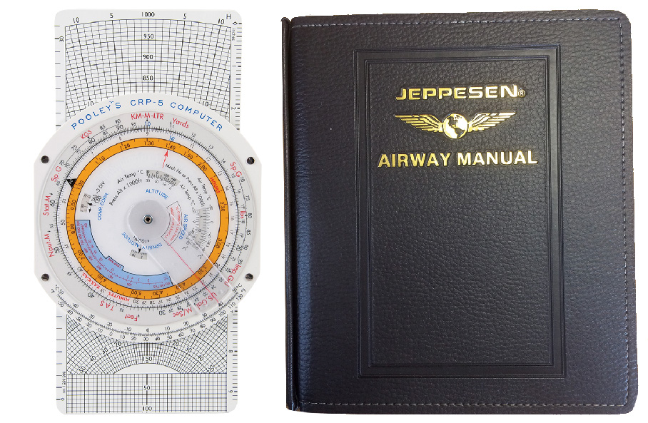 Combination CRP-5W Computer and Jeppesen General Student Pilot Route Manual