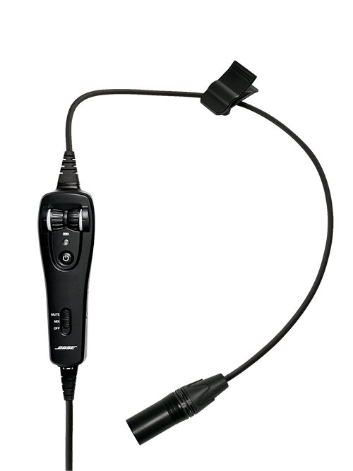Bose A20 Headset Cable with 5-pin XLR Plug, Non-Bluetooth, Straight Cable (327070-2070)