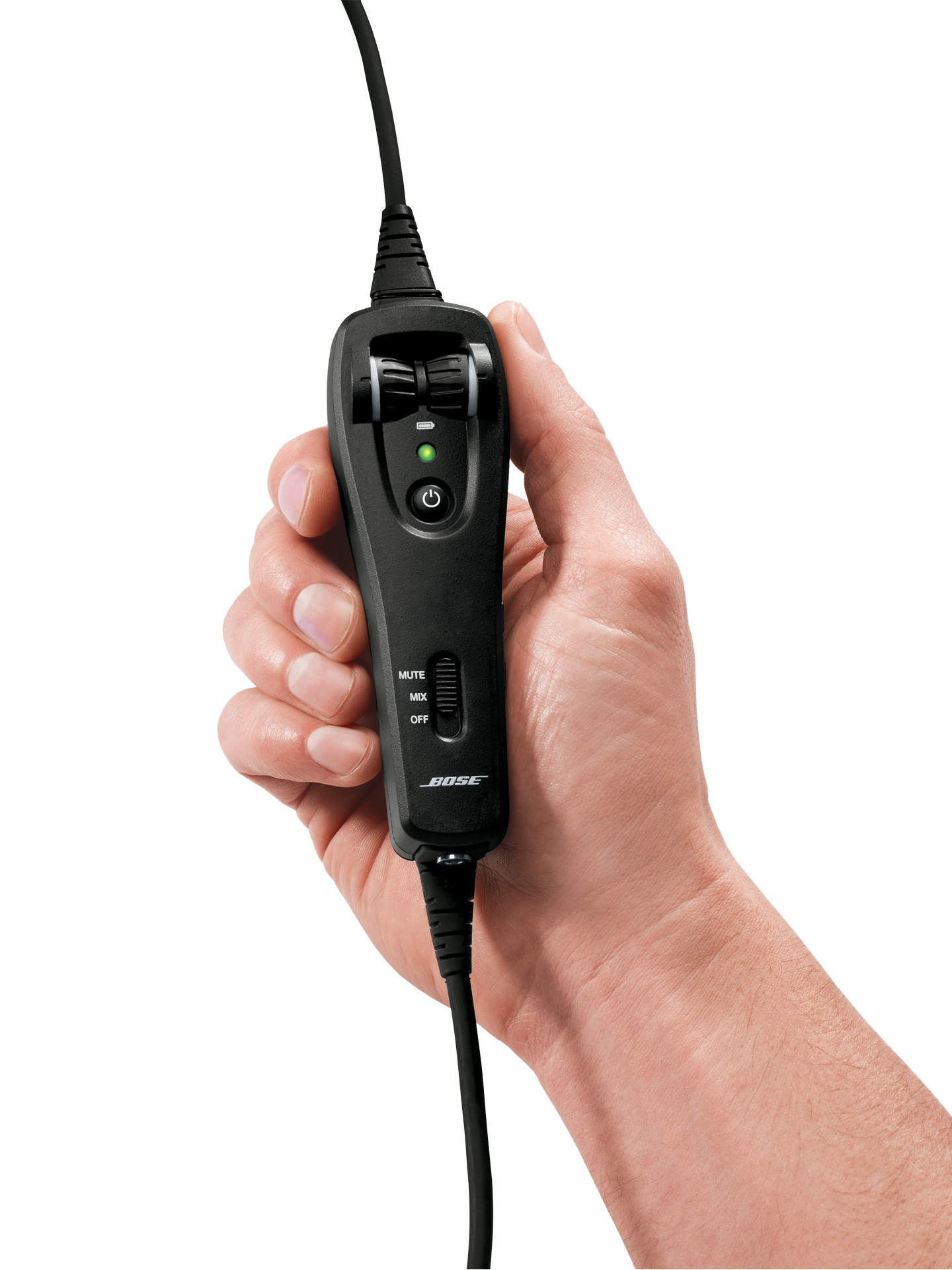Bose A20 Headset with 6-pin LEMO, Non-Bluetooth, Coiled Cable, Flex, Hi Imp (324843-R040)Image Id:144844