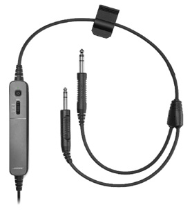 Image ofBose ProFlight Series 2 Cable with Dual Plug (Fixed-Wing), Non-Bluetooth (801956-2020)
