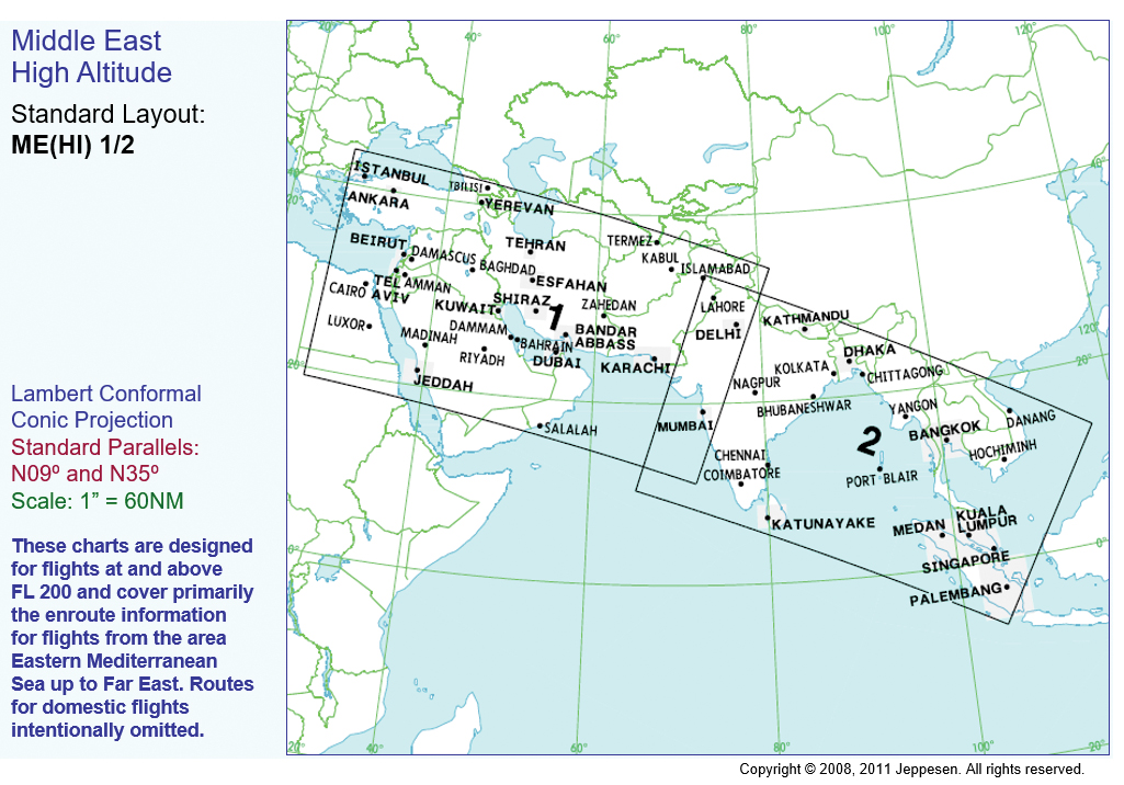 Jeppesen Middle East High/Low Level IFR ChartsImage Id:147543