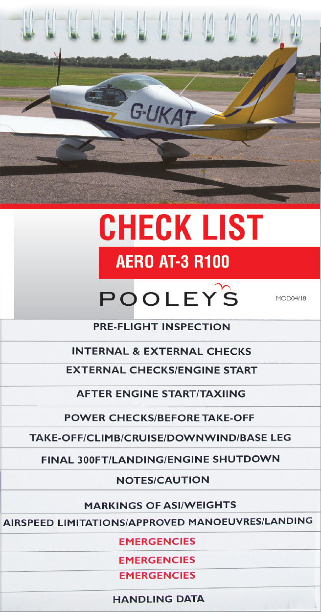 Aero AT-3 R100 Checklist - Pooleys