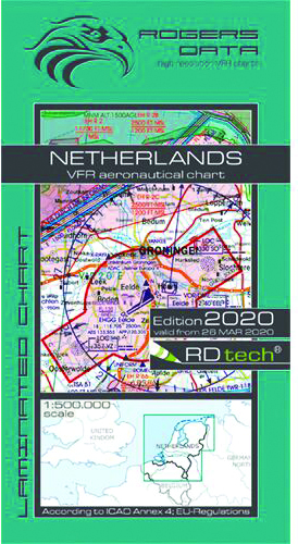 Netherlands VFR Chart 1:500 000 - Rogersdata