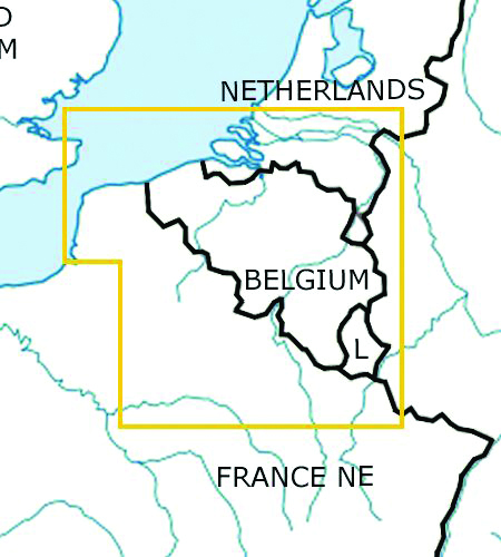 Image 1 of 2024 Belgium & Lux VFR Chart 1:500 000 - Rogersdata