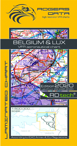 Belgium & Lux VFR Chart 1:500 000 - RogersdataImage Id:149717