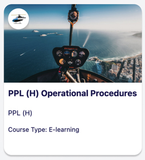 Academy Access – Helicopters Operational Procedures, E-Learning
