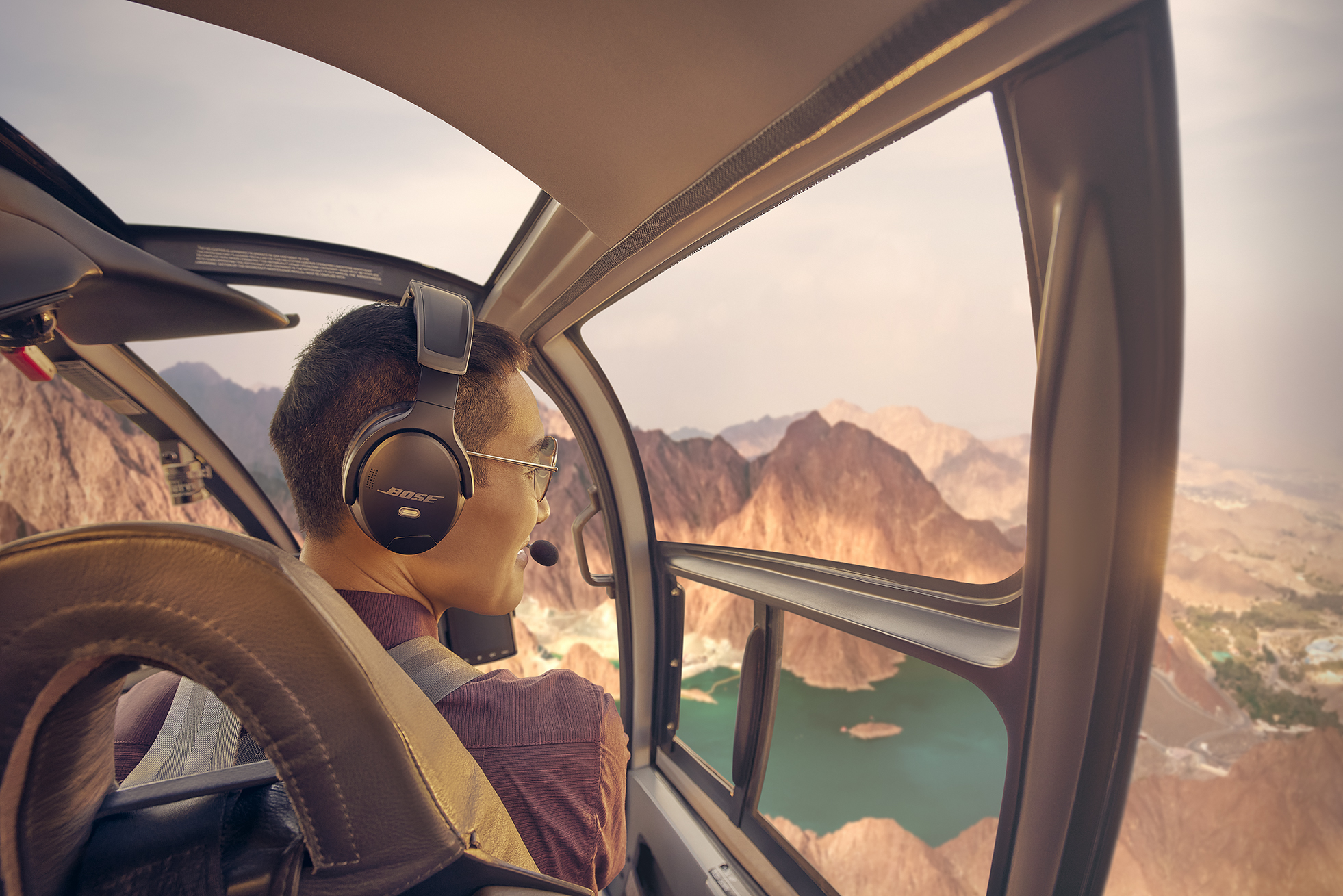 Image 24 of Bose A30 Headset with Dual Plug (Fixed-Wing), Bluetooth, High Impedance and Straight Cable (857641-3120)