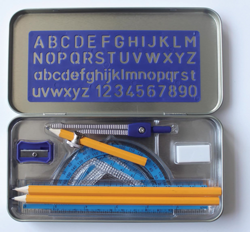 Image 2 of 11 Piece Mathematical Instrument Set