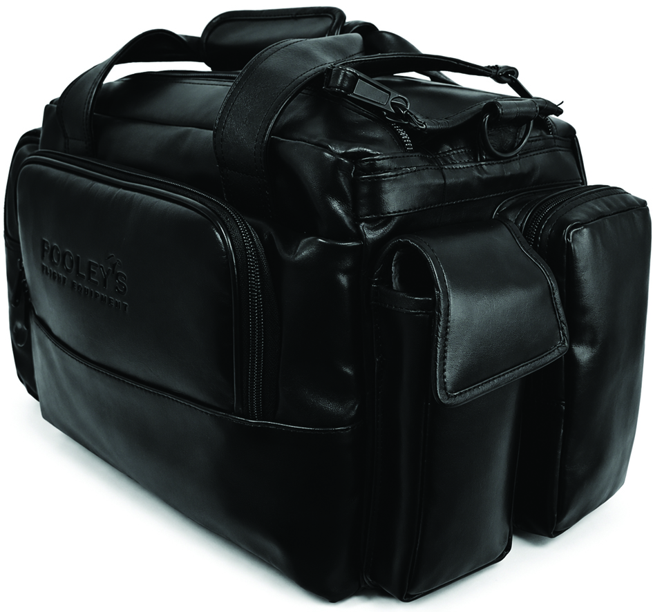 Image 1 of Pooleys Black Leather Pilot's Bag