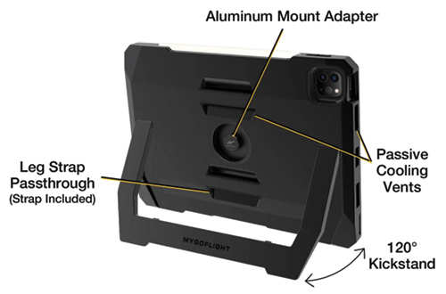 Image 4 of iPad Pro 11", Air 10.9"/11" Kneeboard/Mountable Sport Case Pro