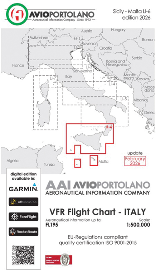 Image 5 of 2026 Italy Aerotouring VFR Flight Charts