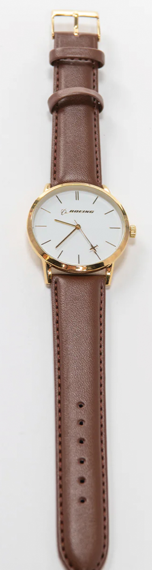 Image 2 of Boeing Gold Rotating Airplane Ladies Watch