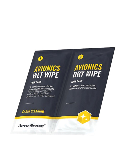 Image 0 of Aero Sense Cabin Avionics Dry Wipe Twin Pack