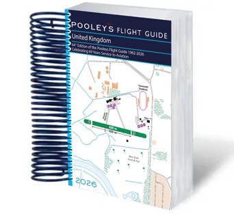 Pooleys 2026 United Kingdom Flight Guide – Spiral Edition 