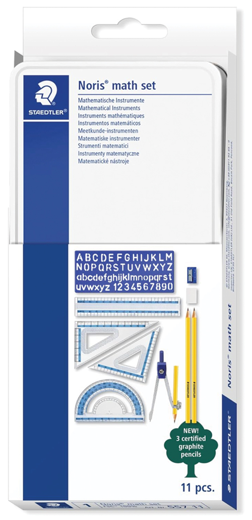 Image 0 of 11 Piece Mathematical Instrument Set