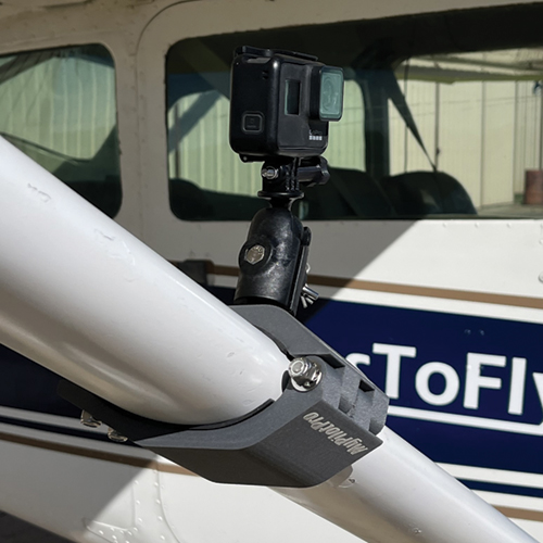 Image 2 of StrutPro Swivel Cessna GoPro Mount for Cessna 150/172 and 180/182