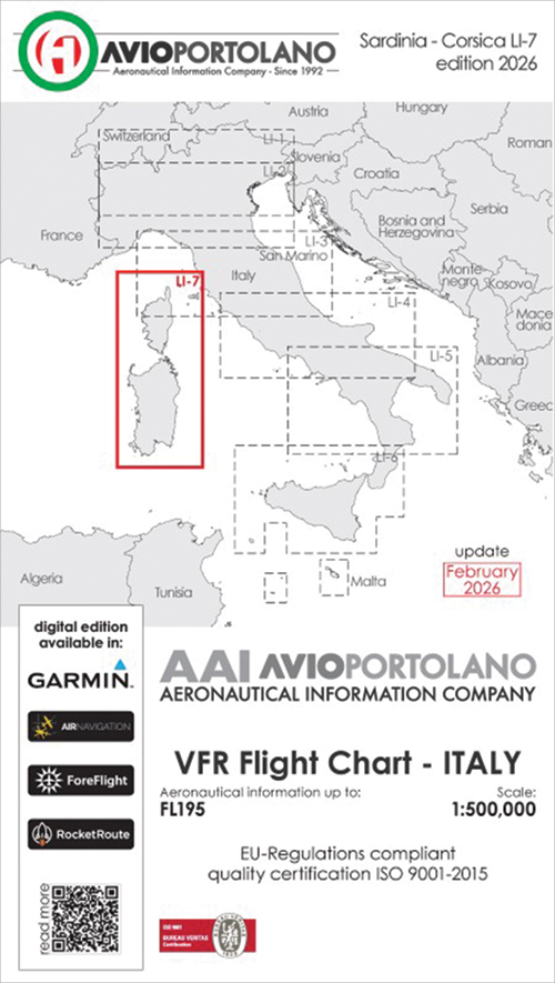 Image 6 of 2026 Italy Aerotouring VFR Flight Charts