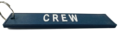 Image 1 of 3D Printed Crew Keyring (Navy)