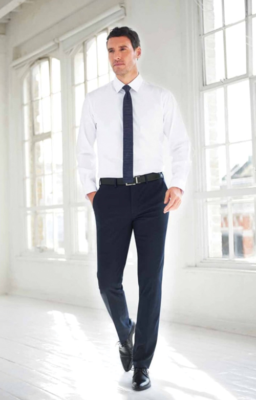 Image 1 of Men's Pegasus Pilot Slim Fit Trousers – Navy